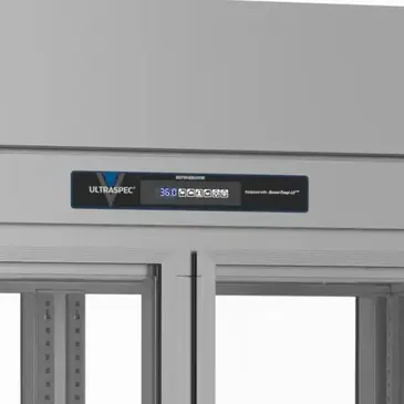 Victory Refrigeration RSA-2D-S1-EW-PT-G-HC 58.38'' 55.6 cu. ft. 2 Section Glass Door Pass-Thru Refrigerator