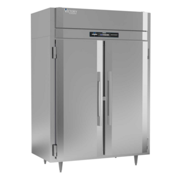 Victory Refrigeration RSA-2D-S1-EW-PT-HC 58.38'' 52.97 cu. ft. 2 Section Solid Door Pass-Thru Refrigerator