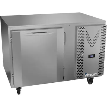 Victory Refrigeration VUR46HC 46.13'' 1 Section Undercounter Refrigerator with 1 Left Hinged Solid Door and Side / Rear Breathing Compressor