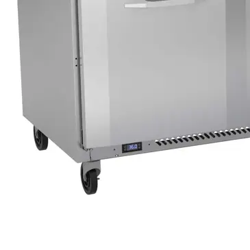 Victory Refrigeration VWR60HC 60'' 2 Door Counter Height Worktop Refrigerator with Side / Rear Breathing Compressor - 14.7 cu. ft.