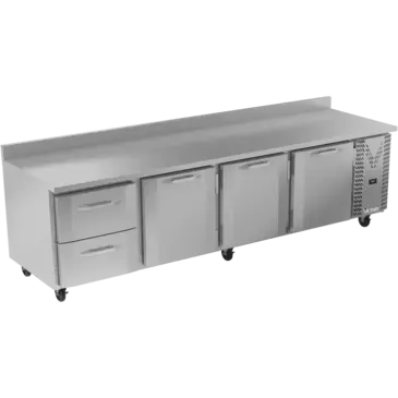 Victory Refrigeration VWRD119HC-2 118.88'' 3 Door 2 Drawer Counter Height Worktop Refrigerator with Front Breathing Compressor - 40.1 cu. ft.