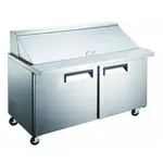 Admiral Craft GRSLM-2D/60 Refrigerated Counter, Mega Top Sandwich / Salad Unit