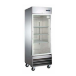 Admiral Craft USRF-1D-G 29'' 23 cu. ft. Bottom Mounted 1 Section Glass Door Reach-In Refrigerator