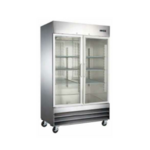 Admiral Craft USRF-2D-G 54'' 48 cu. ft. Bottom Mounted 2 Section Glass Door Reach-In Refrigerator