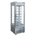 AMPTO 4401 NFP (8401 NFN) 26.38'' Silver 1 Section Swing Refrigerated Glass Door Merchandiser