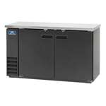 Arctic Air ABB60 Black 2 Solid Door Refrigerated Back Bar Storage Cabinet, 115 Volts