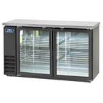 Arctic Air ABB60G Black 2 Glass Door Refrigerated Back Bar Storage Cabinet, 115 Volts