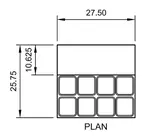 Arctic Air ACP8SQ Compact Refrigerated Counter-Top Prep Unit