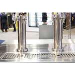 Arctic Air ADD48R-2 4 Taps 1/2 Barrel Draft Beer Cooler - Black, 2 Kegs Capacity, 115 Volts