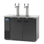 Arctic Air ADD48R-2 4 Taps 1/2 Barrel Draft Beer Cooler - Black, 2 Kegs Capacity, 115 Volts