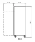 Arctic Air AF23 26.75'' 23.0 cu. ft. Bottom Mounted 1 Section Solid Door Reach-In Freezer