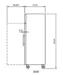 Arctic Air AGR23 27'' 23 cu. ft. Bottom Mounted 1 Section Glass Door Reach-In Refrigerator