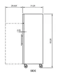 Arctic Air AGR49 54'' 49 cu. ft. Bottom Mounted 2 Section Glass Door Reach-In Refrigerator