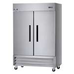 Arctic Air AR49 54'' 49 cu. ft. Bottom Mounted 2 Section Solid Door Reach-In Refrigerator