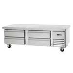 Arctic Air ARCB72 74" 4 Drawer Refrigerated Chef Base with Marine Edge Top - 115 Volts