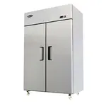 Atosa USA MBF8002GR 51.70'' 43.2 cu ft. Top Mounted 2 Section Solid Door Reach-In Freezer