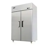 Atosa USA, Inc. Atosa USA MBF8005GR 51.70'' 43.2 cu. ft. Top Mounted 2 Section Solid Door Reach-In Refrigerator