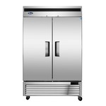 Atosa USA MBF8503GR 54.40'' 44.77 cu. ft. Bottom Mounted 2 Section Solid Door Reach-In Freezer