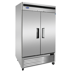 Atosa USA MBF8503GR 54.40'' 44.77 cu. ft. Bottom Mounted 2 Section Solid Door Reach-In Freezer