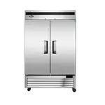 Atosa USA MBF8503GR 54.40'' 44.77 cu. ft. Bottom Mounted 2 Section Solid Door Reach-In Freezer