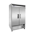 Atosa USA MBF8503GR 54.40'' 44.77 cu. ft. Bottom Mounted 2 Section Solid Door Reach-In Freezer