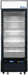 Atosa USA MCF8722GR 27.00'' Black 1 Section Swing Refrigerated Glass Door Merchandiser