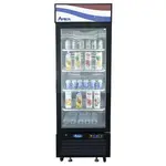 Atosa USA MCF8722GR 27.00'' Black 1 Section Swing Refrigerated Glass Door Merchandiser