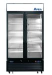 Atosa USA, Inc. Atosa USA MCF8733GR 39.40'' Black 2 Section Swing Refrigerated Glass Door Merchandiser