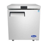 Atosa USA MGF8401GR 27.56'' 1 Section Undercounter Refrigerator with 1 Right Hinged Solid Door and Side / Rear Breathing Compressor