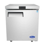 Atosa USA MGF8405GR 27.50'' 1 Section Undercounter Freezer with 1 Right Hinged Solid Door and Side / Rear Breathing Compressor