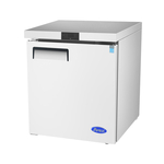 Atosa USA MGF8405GR 27.50'' 1 Section Undercounter Freezer with 1 Right Hinged Solid Door and Side / Rear Breathing Compressor