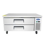 Atosa USA MGF8450GR 48.4" 2 Drawer Refrigerated Chef Base with Top - 115 Volts