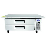 Atosa USA, Inc. Atosa USA MGF8452GR 60.5" 2 Drawer Refrigerated Chef Base with Extended Top - 115 Volts