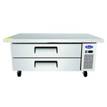 Atosa USA MGF8452GR 60.5" 2 Drawer Refrigerated Chef Base with Extended Top - 115 Volts