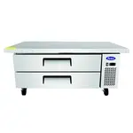 Atosa USA MGF8452GR 60.5" 2 Drawer Refrigerated Chef Base with Extended Top - 115 Volts