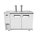 Atosa USA MKC58GR 2 Taps 1/2 Barrel Draft Beer Cooler - Stainless Steel, 2 Kegs Capacity, 115 Volts