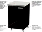 Beverage Air BB24HC-1-F-B Black 1 Solid Door Refrigerated Back Bar Storage Cabinet, 115 Volts
