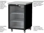 Beverage Air BB24HC-1-FG-B Black 1 Glass Door Refrigerated Back Bar Storage Cabinet, 115 Volts