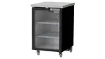 Beverage Air BB24HC-1-FG-S Black 1 Glass Door Refrigerated Back Bar Storage Cabinet, 115 Volts