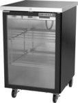 Beverage Air BB24HC-1-G-B Black 1 Glass Door Refrigerated Back Bar Storage Cabinet, 115 Volts