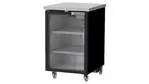 Beverage Air BB24HC-1-G-S Black 1 Glass Door Refrigerated Back Bar Storage Cabinet, 115 Volts