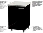 Beverage Air BB24HC-1-S Black 1 Solid Door Refrigerated Back Bar Storage Cabinet, 115 Volts