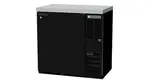 Beverage Air BB36HC-1-F-S-27 Black 1 Solid Door Refrigerated Back Bar Storage Cabinet, 115 Volts