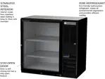 Beverage Air BB36HC-1-FG-S Black 1 Glass Door Refrigerated Back Bar Storage Cabinet, 115 Volts