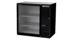 Beverage Air BB36HC-1-FG-S Black 1 Glass Door Refrigerated Back Bar Storage Cabinet, 115 Volts