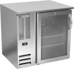 Beverage Air BB36HC-1-FG-S Black 1 Glass Door Refrigerated Back Bar Storage Cabinet