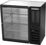 Beverage Air BB36HC-1-G-B Black 1 Glass Door Refrigerated Back Bar Storage Cabinet, 115 Volts