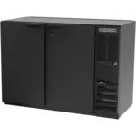 Beverage Air BB48HC-1-F-B Black 2 Solid Door Refrigerated Back Bar Storage Cabinet, 115 Volts
