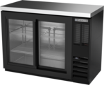 Beverage Air BB48HC-1-F-GS-B-27 Black 2 Glass Door Refrigerated Back Bar Storage Cabinet, 115 Volts