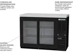 Beverage Air BB48HC-1-F-GS-B Black 2 Glass Door Refrigerated Back Bar Storage Cabinet, 115 Volts